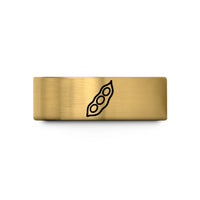 tungsten wedding ring him – gold tungsten soybean pod wedding band