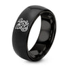 Wyvern – Tungsten Wedding Band, 8 mm, Black Comfort-Fit Unisex