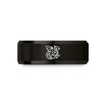 engraved tungsten ring her – black tungsten wyvern wedding band