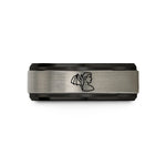 unique tungsten couple bands – black & gray tungsten bat transformation wedding band