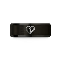 black tungsten rings him – black tungsten binary heart wedding band