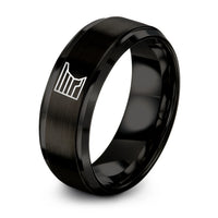Tungsten Carbide Rings for Men BLACK – black tungsten shelf road ring