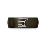 black him tungsten band – gunmetal & black tungsten shelf road wedding band