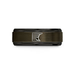 black him tungsten band – gunmetal & black tungsten shelf road wedding band