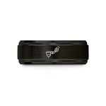men's tungsten wedding band – black tungsten stylus tonearm wedding band