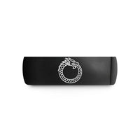 black tungsten ring him – black tungsten dragon ouroboros wedding band