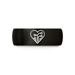 him tungsten rings gold – black & gold tungsten circuit heart wedding band