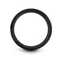 tungsten bands for her – globe grid engraving on gunmetal & black tungsten wedding band