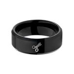 women's tungsten promise ring – black tungsten trauma shears wedding band