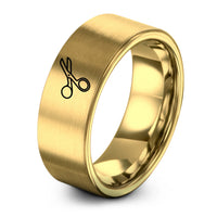 women's tungsten promise ring – gold tungsten trauma shears ring