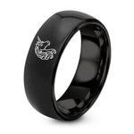 Tungsten Carbide Rings for Women – black tungsten unicorn ring