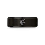 black tungsten ring her – black tungsten unicorn wedding band