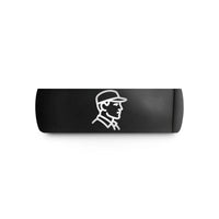 engraved tungsten ring him – black tungsten truck driver wedding band