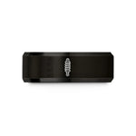 mens and womens rings – black tungsten coilover shock wedding band