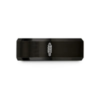 mens and womens rings – black tungsten coilover shock wedding band