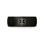 comfort fit wedding band – black & blue tungsten life ems wedding band