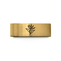 ladies tungsten ring bands – gold tungsten bird of paradise wedding band