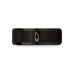 engraved promise ring sets – black tungsten clarinet mouthpiece wedding band