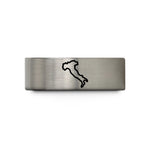 comfort fit wedding bands – black & silver tungsten italy boot wedding band