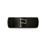 comfort fit wedding rings – black tungsten yellow flag wedding band
