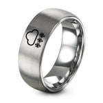 swatch color sample for Snow Cloud Snowflakes ring style 03