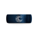 tungsten ring for couples – blue tungsten great wave sun wedding band