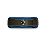 tungsten carbide ring him – gunmetal & blue tungsten light bulb wedding band