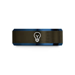 tungsten carbide ring him – gunmetal & blue tungsten light bulb wedding band
