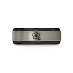 tungsten promise ring her – black & gray tungsten cherry blossom wedding band