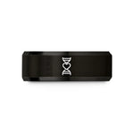 engraved tungsten rings men – black tungsten dna heart wedding band