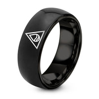 Tungsten Engagement Rings His And Hers – black tungsten water elemental triangle ring