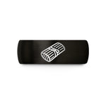 unisex tungsten promise ring – black tungsten tamale wedding band