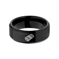 tungsten wedding bands men – black tungsten tamale wedding band
