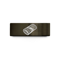 tungsten wedding bands men – gunmetal & rose gold tungsten tamale wedding band