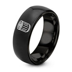 Tungsten Matte Rings for Men – black tungsten oil filter ring