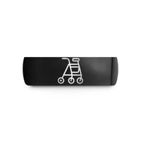 men's tungsten wedding band – black tungsten rollator walker wedding band