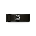 tungsten carbide men's ring – black tungsten rollator walker wedding band