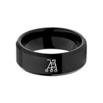 men's tungsten wedding band – black tungsten rollator walker wedding band