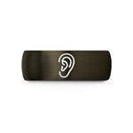 men's wedding bands tungsten – gunmetal & blue tungsten ear wedding band