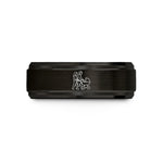 men’s tungsten bands – black & rose gold tungsten parents stroller wedding band