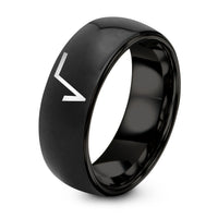 Tungsten Promise Rings for Women – black tungsten square root ring