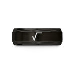 women's promise ring tungsten – black tungsten square root wedding band