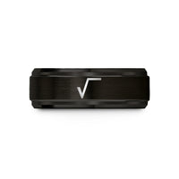 women's promise ring tungsten – black tungsten square root wedding band