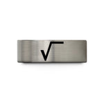 tungsten wedding bands ladies – gold & grey tungsten square root wedding band