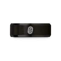 tungsten carbide ring options – black tungsten bacteria icon wedding band
