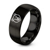 Bear – Tungsten Wedding Band, 8 mm, Black Comfort-Fit Unisex