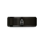 couples matching ring sets – black & gold tungsten mustard bottle wedding band