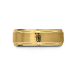 gold plated tungsten ring – gold tungsten sousaphone wedding band