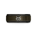 wedding bands for partners – gunmetal & black tungsten fpv goggles wedding band