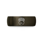 tungsten comfort fit ring – gunmetal & black tungsten bear track wedding band